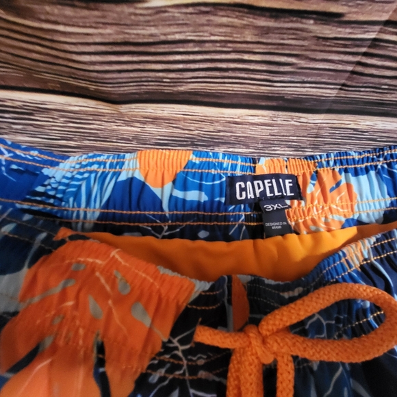 CAPELLE Men's SZ 3XL MIAMI Swim Trunks Compression Lined - Picture 3 of 6